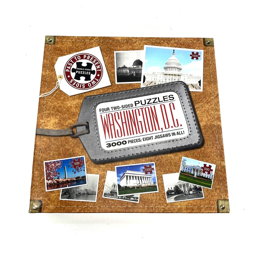Past to Present Double Sided Puzzles Washington DC 3000 Pieces 8 Jigsaws